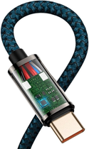 Kabel Baseus Legend Series Elbow Fast Charging Data Cable Type-C to Type-C 100W 2 m Niebieski (CACS000703) - obraz 5