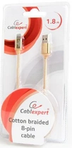 Kabel Cablexpert USB 2.0 - Apple Lightning 1.8 m Złoty (CCB-mUSB2B-AMLM-6-G) - obraz 3