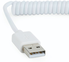 Spiralny kabel Cablexpert USB - MicroUSB 1.8 m Biały (CC-mUSB2C-AMBM-6-W) - obraz 3