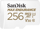 Karta pamięci SanDisk MicroSDHC 256GB UHS-I/U3 Class 10 Max Endurance (SDSQQVR-256G-GN6IA) - obraz 1