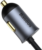Автозарядка Baseus Share Together PPS with extension cord 120 W (2 USB, 2 USB-C) Grey (CCBT-A0G) - зображення 7