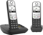 Telefon stacjonarny Gigaset A690A Duo Black (L36852-H2830-B101) - obraz 1