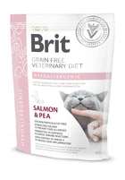 Сухой корм для кошек Brit VD Hypoallergenic при аллергии с лососем и горохом