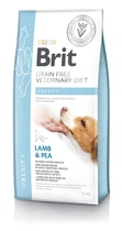 Сухой корм для взрослых Brit VetDiets при избыточном весе с ягнятиной индейкой и горохом