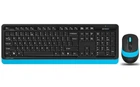 Комплект беспроводной A4Tech FG1010 Black/Blue USB