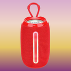 Портативна Bluetooth колонка TG653 USB/TF 5W з ремінцем Red