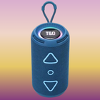 Портативна Bluetooth колонка TG656 FM-радіо/USB/TF з ремінцем 8W Blue