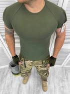 Тактическая футболка combat Олива S - изображение 2