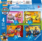 Zestaw puzzli Ravensburger Psi Patrol 19 x 14 cm 4 x 72 elementy (4005556070336) - obraz 1