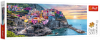 Puzzle Trefl Panorama Vernazza o zachodzie słońca 66 x 24 cm 500 elementów (5900511295160) - obraz 1