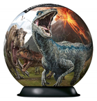 Puzzle 3D Ravensburger Kula Jurassic World 13 x 5 cm 72 elementy (4005556117574) - obraz 2