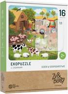 Puzzle Muduko Dzień w gospodarstwie 40 x 40 cm 16 elementów (5904262954383) - obraz 1