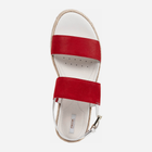Жіночі сандалі Geox D025SC0009A 37 Червоний/Білий (8054730611229) - зображення 4