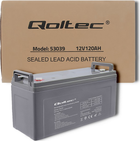 Akumulator Qoltec AGM 12V 120Ah max 1440A 53039 (5901878530390) - obraz 5