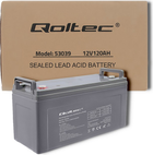 Акумуляторна батарея Qoltec AGM 12V 120Ah max 1440A 53039 (5901878530390) - зображення 5