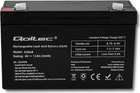 Akumulator Qoltec AGM 6V 12Ah max. 108A 53048 (5901878530482) - obraz 2