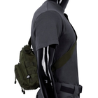 Рюкзак однолямочный через плечо Shoulder Bag, "MOLLE" Оливковый - изображение 15