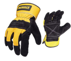 Перчатки рабочие защитные универсальные DeWalt с кожаной ладонью и пальцами (DPG41L)