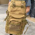 Рюкзак тактический AOKALI Outdoor A51 50L (Sand) большой многофункциональный армейский taktical - изображение 6