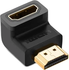 Адаптер UGREEN HD112 HDMI Male to Female Angled Adapter-Down Black (20109) (UGR-20109)