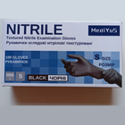 Перчатки нитриловые S черные Medi YuS Black неопудренные 100 шт повышенной плотности - изображение 3
