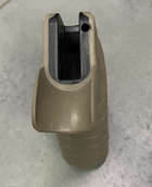 Рукоятка пистолетная для AR15 прорезиненная DLG TACTICAL (DLG-123), цвет Койот, с отсеком, "бобровый хвост" - изображение 3