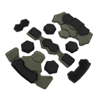 Захисні подушки для каски Фаст, Міч GEN4 (18 шт + 24 Velcro), Olive (15218) - зображення 7