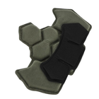 Защитные подушки для шлема FAST, Mich GEN4 (18 шт + 24 Velcro), Олива (15218) - изображение 10