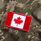 Набір шевронів 2 шт. із липучкою Прапор Канади 5х8 см - зображення 7