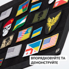 Стенд для шевронів, Патч Панель для військових нашивок та нагород, липучка 40х60 см чорний (8-35365*001) TM IDEIA - зображення 2