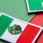 Набор шевронов 2 шт нашивка с липучкой Флаг Мексики 5х8 см, вышитый патч (800029802) TM IDEIA - изображение 5