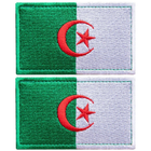 Набор шевронов 2 шт с липучкой Флаг Алжира 5х8 см, вышитый патч (800029799) TM IDEIA - изображение 7
