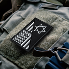 Набор шевронов 2 шт на липучке Флаг США и Израиль, вышитый патч нашивка 5х8 см (800029857) TM IDEIA - изображение 2