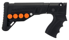 Телескопический приклад DLG Tactical TBS Utility (DLG-081) для помповых ружей Remington, Mossberg, Maverick (черный) с патронташем - изображение 5
