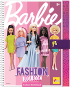 Набір для творчості Lisciani Barbie Sketch Book Fashion Look Book (9788833512877) - зображення 1