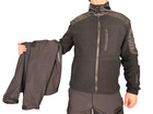 Куртка Soft Shell із фліс кофтою чорна Pancer Protection 56 - зображення 3