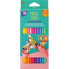 Карандаши цветные Cool For School Pastel Премиум, двухсторонние, трехгранные, 24 цвета (CF15187)