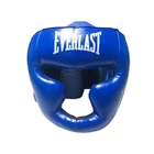 Шлем-маска тренировочная каратэ EVERLAST Профи стрейч синий