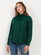Koszula damska z bufiastymi rękawami Lanti Longlsleeve Shirt K116 42/ 44 Zielona (5904252721964) - obraz 3