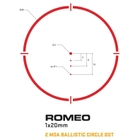 Прицел коллиматорный Sig Sauer Optics Romeo 4S 1x20mm 2 MOA Ballistic Circle Dot Solar - изображение 5