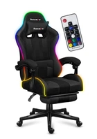 Компьютерное геймерское кресло HUZARO Force 4.7 RGB Black ткань