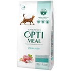 Сухой корм для кошек Optimeal Sterilised для стерилизованых с индюшкой и овсом