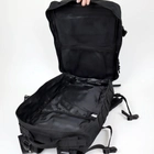 Рюкзак тактичний 50 літрів Oxford 800D Чорний - зображення 10