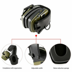 Навушники для стрільби Impact Sport електронні Чорно-зелений - зображення 5
