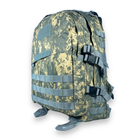 Туристичний, тактичний, штурмовий рюкзак, 45 л, 1 відділення, 2 фронтальні кишені, розмір: 50*35*25 см, піксель - изображение 6