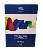 Папір для гуаші АЗ, папка (29,7x42см), 20арк, Дрібне зерно, 180г/м2, ROSA Studio