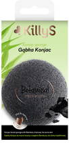 Gąbka do mycia twarzy KillyS Botanical Inspirations konjac z węglem bambusa do skóry trądzikowej 1 szt (3031445002264)