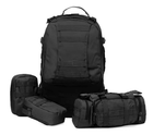 Тактический рюкзак на 56 л D3-GGL-404 Черный - изображение 3