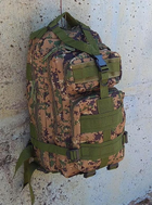 Тактический рюкзак на 25 л D3-GGL-107 Зеленый пиксель - изображение 7