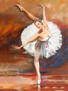Zestaw do haftu diamentowego Norimpex Ballerina 30 x 40 cm (5902444072870) - obraz 1